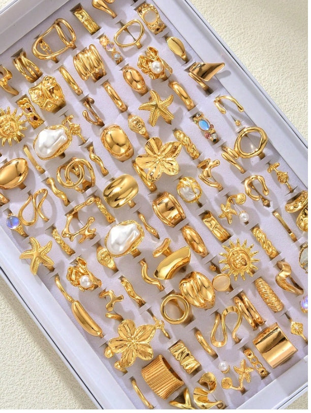 Multi-Piece Open Adjustable Rings